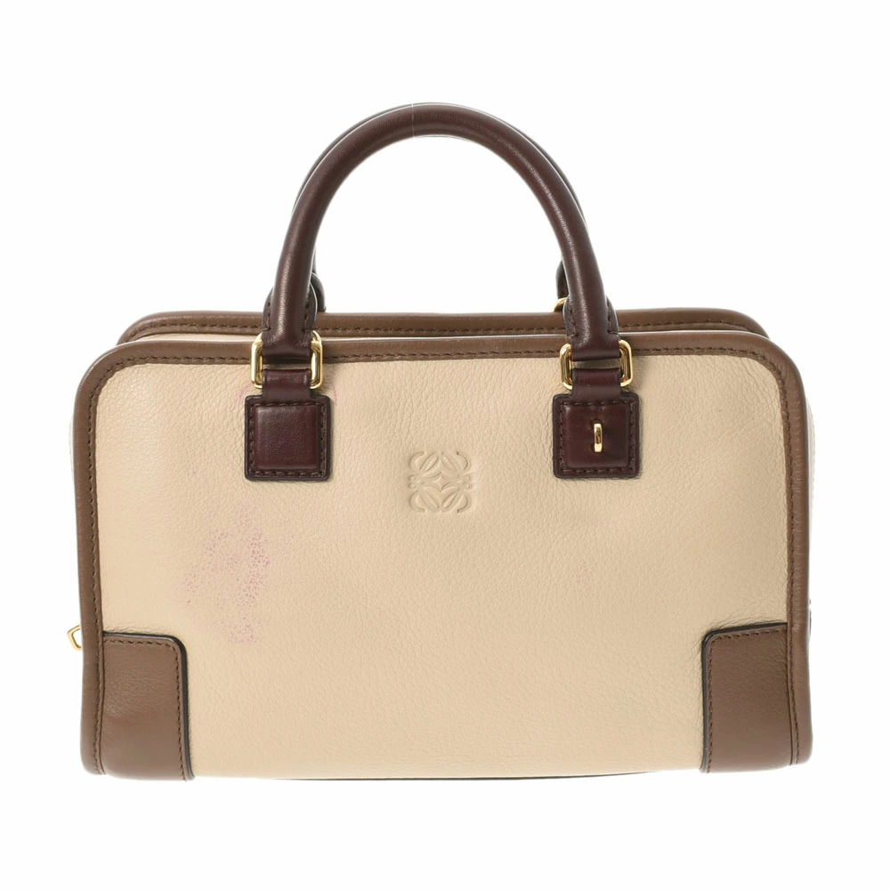 LOEWE Amazona Bag Beige Brown Calfskin Handbag